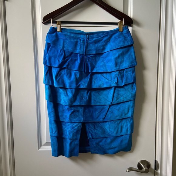 DANIER Vintage Blue 2-Piece Suede Suit - Picture 9 of 11